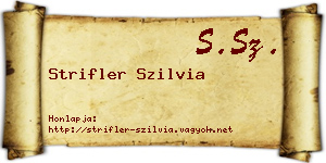 Strifler Szilvia névjegykártya