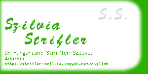 szilvia strifler business card